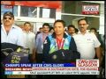 Indian champs returns home after