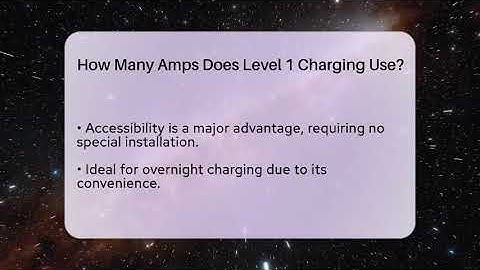 How Many Amps Does Level 1 Charging Use? - Talking Tech Trends