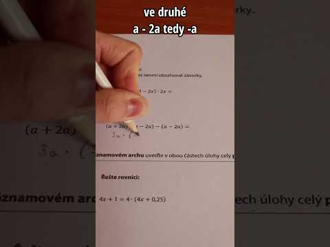 Video: Jak se píše výraz v matematice?