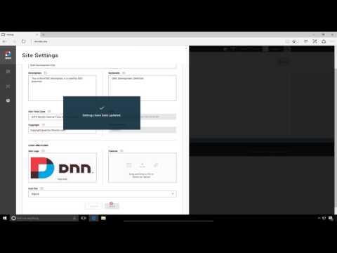 DNN9 Series Video 5 - Setting up your DNN9 Website