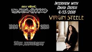 Interview with David Defeis of Virgin Steele - 4-13-18