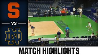 Syracuse vs. Notre Dame ACC Volleyball Highlights (2023)
