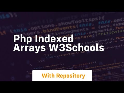 PHP Indexed Arrays W3Schools