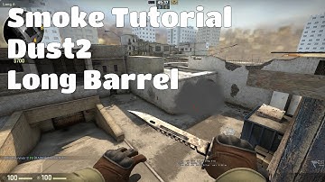 DUST 2 - 2 Easy Ways to Smoke "Barrel" Long A | CS:GO Tutorial