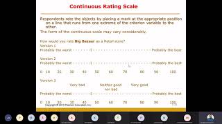 Noncomparative Scaling Part  1 Continuous Rating Scale