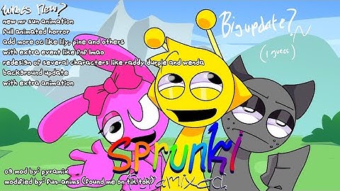Preview my fanmade pyramixed mod (sprunki pyramixed pluse with 90+Oc) part1