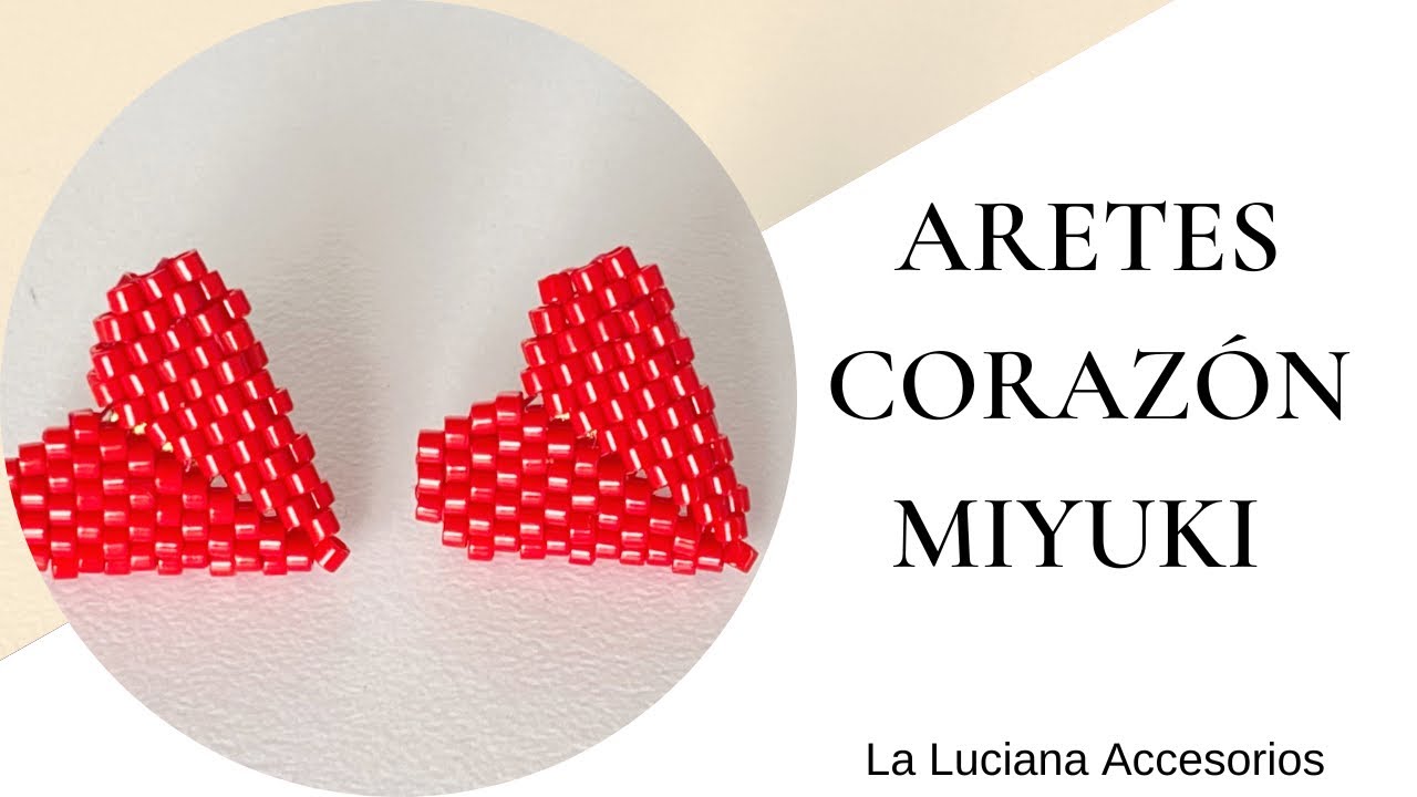 Topos corazón/ botón corazón miyuki/ peyote