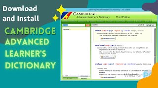 Cara Download & Install kamus bahasa Inggris - Cambridge Advanced Learner's Dictionary - 2022 screenshot 4