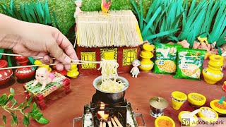 Chicken Maggi Masala Noodles | tiny food small food cooking | Mini Food Cooking | Miniature cooking