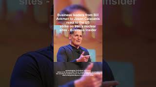 Famous Iran Strike Ackman  Calacanis React Profile