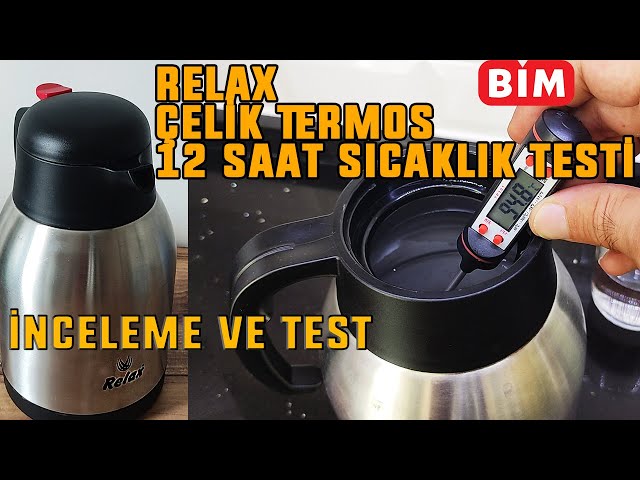 BİM Relax 2 LT Çelik Termos Sıcaklık Testi | Çelik Termos 12 Saat Testi -  YouTube
