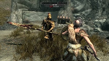 Skyrim Animation - Dragon Slayer Spear Sword