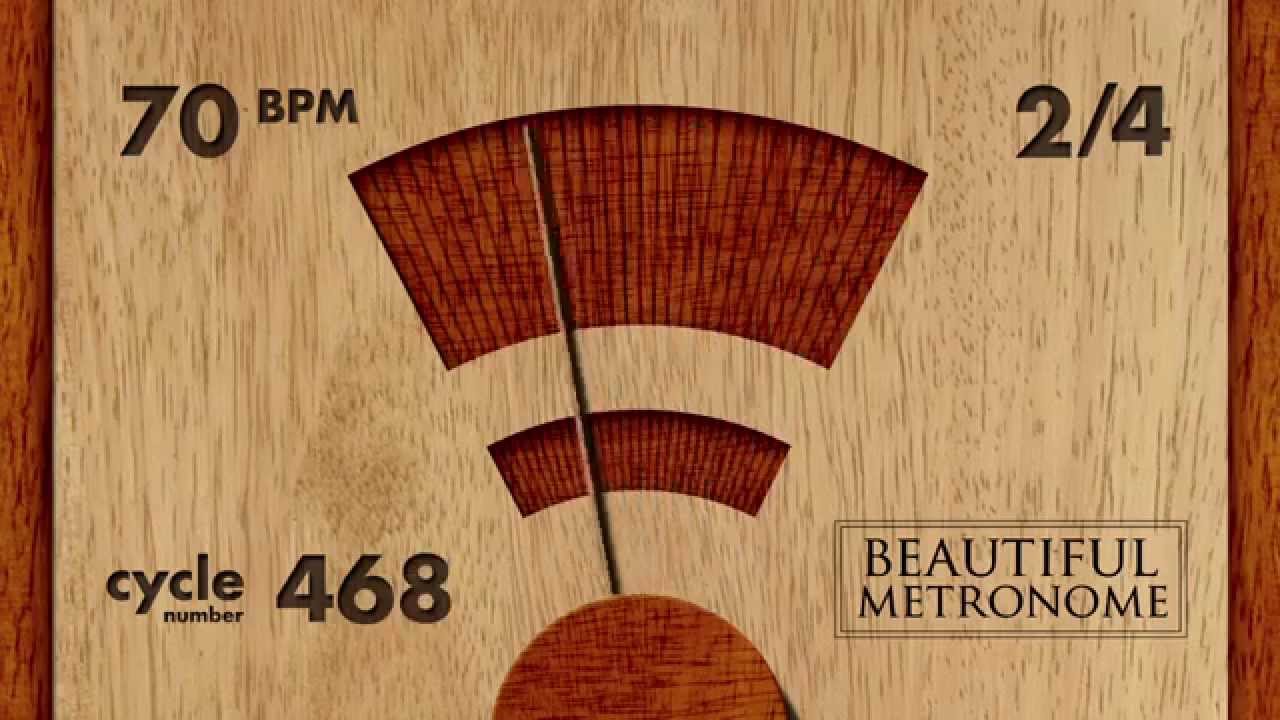 temporary 70 BPM 2/4 Wood Metronome HD