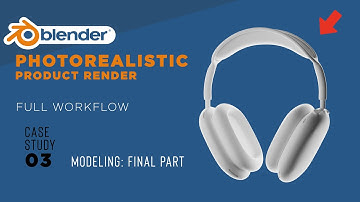 Photorealistic Product Render in Blender | Case Study 03 | Headphone Modeling Part 03