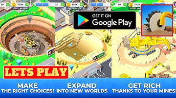 Lets Play Mining Inc, Android Gamplay, Beggienr tips, walktrough and review
