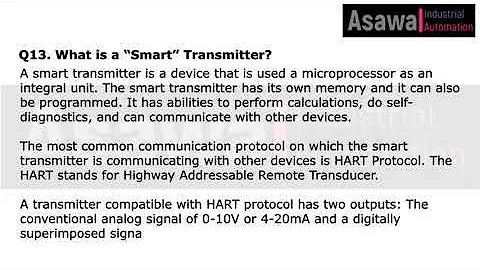 industrial Automation Interview Questions & answers