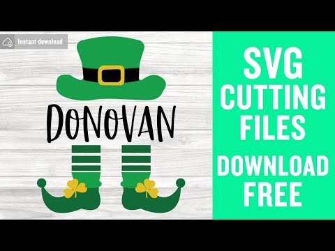 Leprechaun Svg Free Cutting Files for Scan n Cut Instant Download