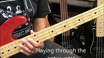 Gorillaz FEEL GOOD INC. Bass Guitar Lesson Standard Tuning @EricBlackmonGuitar