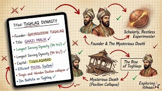 Ghiyasuddin Tughlaq : Founder of Delhi Sultanate’s Longest Dynasty | UPSC History Handwritten Notes