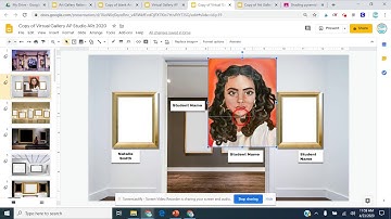 Google Slides Virtual Art Gallery