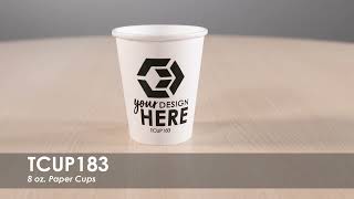 8 oz. Paper Cups | TCUP183