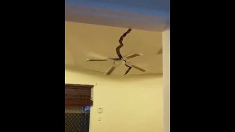 Ceiling Falls on Ceiling Fan