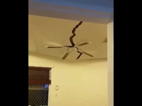 Ceiling Falls on Ceiling Fan