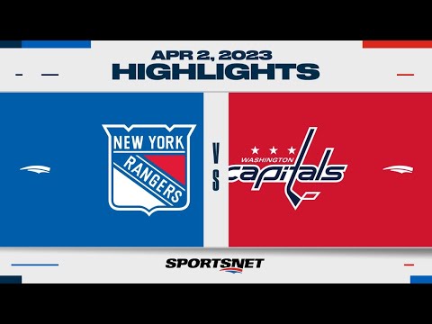 NHL Highlights | Rangers vs. Capitals - April 2, 2023