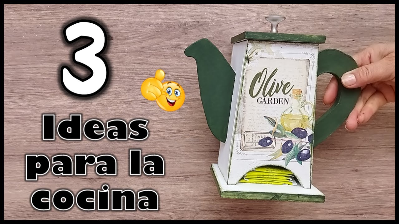 3 LINDAS Y ÚTILES IDEAS PARA LA COCINA - Manualidades para organizar ...