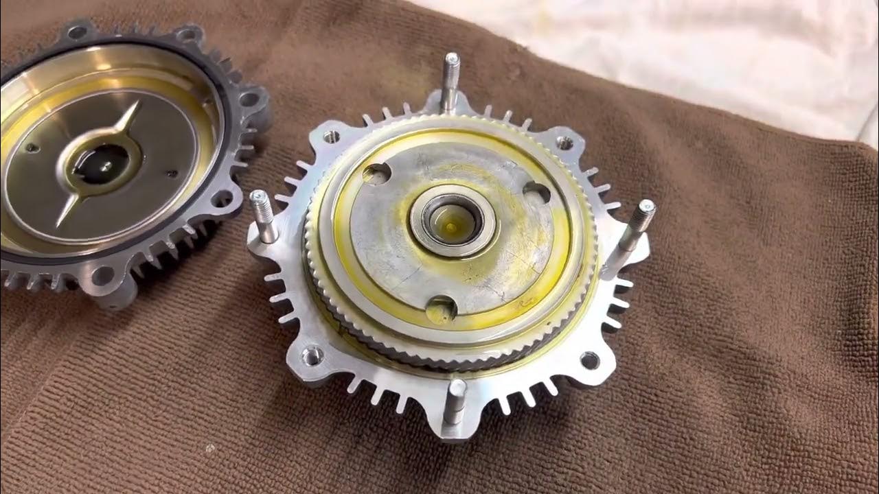 Toyota 22RE viscous fan clutch service. Adding higher viscosity