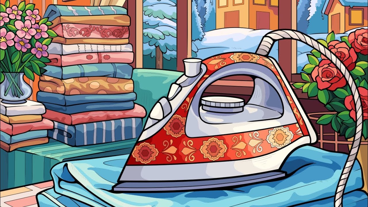 Zen Coloring App Colour with me Ironing Clothes Paint by Numbers 