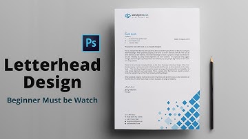 Letterhead Design in Photoshop Tutorial | How to Design A Letterhead | Maxpoint-Hridoy