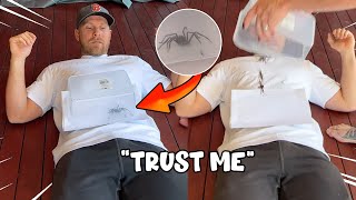 We Put A Spider On James! Trust Test!