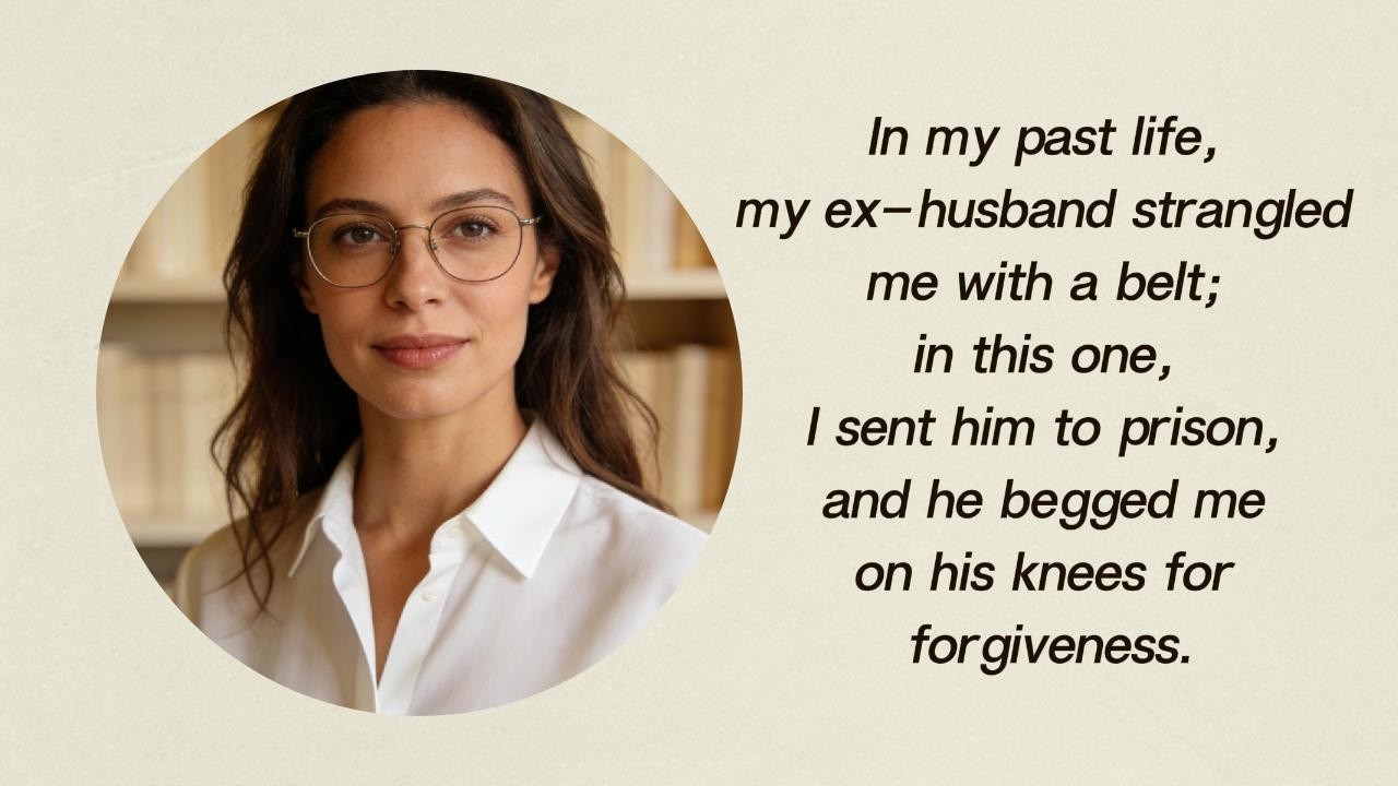 In my past life, my ex-husband strangled me with a belt; in this one...