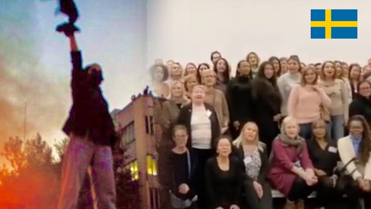Swedish socialworkers show solidarity with the Iranian protesters