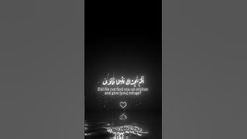 سورة الضحى | آيه - ٦... ٨                                               القارئ #المنشاوي