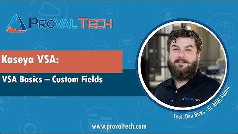 Kaseya VSA Basics - Custom Fields