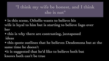 Othello + conflict - English literature AS & A-Level