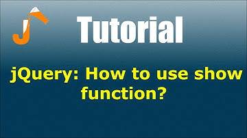 jQuery: How to use show function?