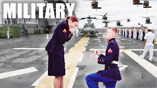  TOP 10 MILITARY MARRIAGE PROPOSALS! Romantic Surprise Engagement Ideas by Soldiers, Army, Navy!