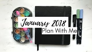 Bullet Journaling For Beginners | January 2018 Plan With Me