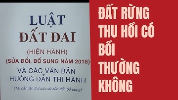 ĐẤT RỪNG SẢN XUẤT KHI THU HỒI CÓ ĐƯỢ BỒI THƯỜNG KHÔNG \\ ZANKA LAND