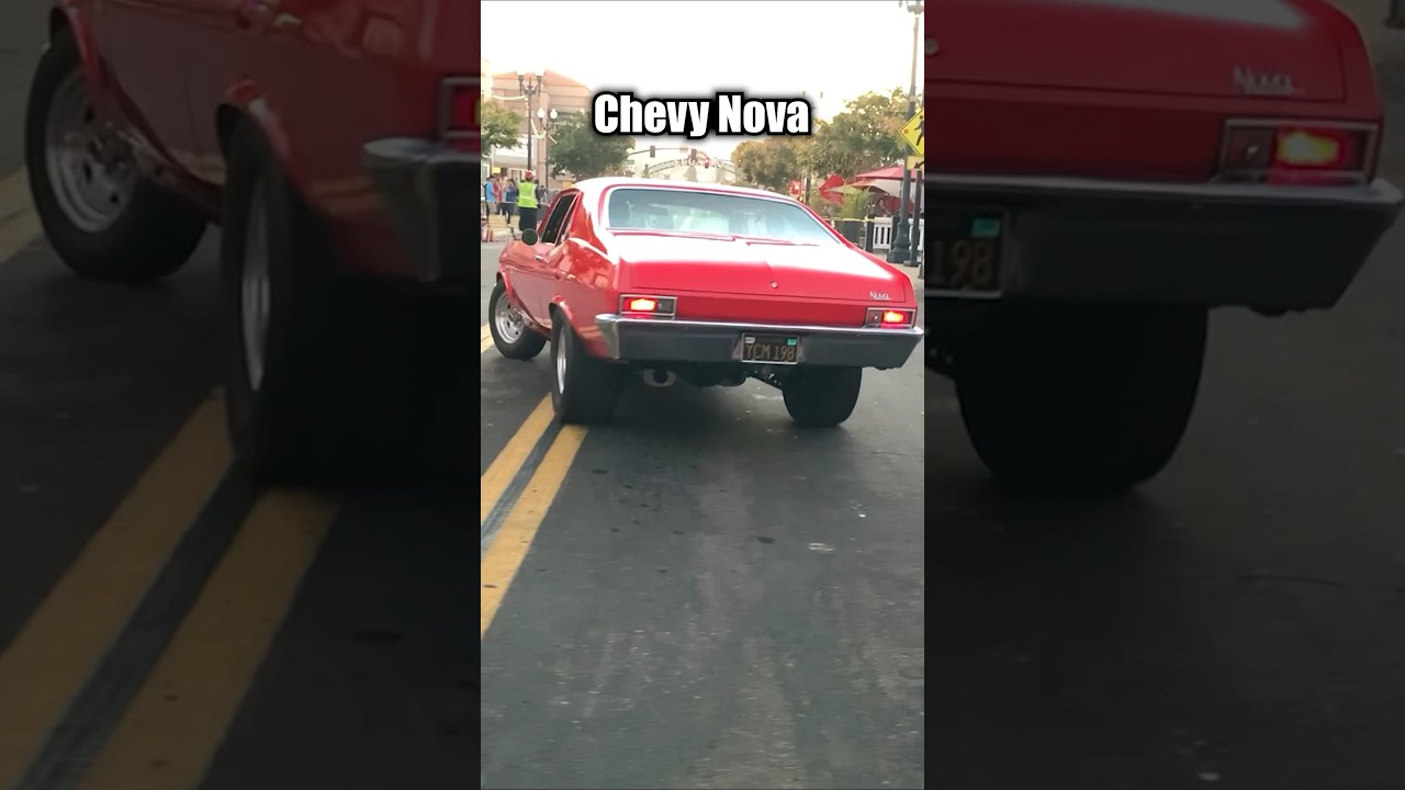 Chevy Nova Engine Growls Driving Off • 