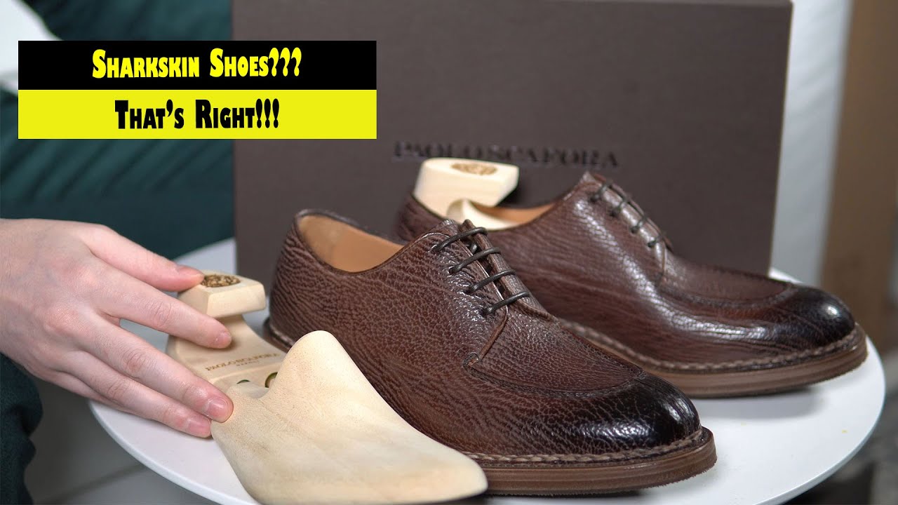 Paolo Scafora Exotic Shark Skin Leather Shoes Review