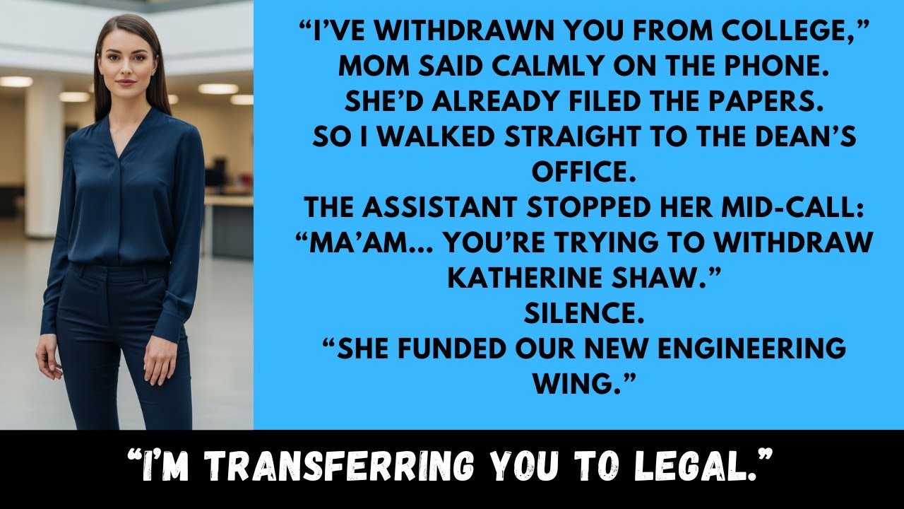 Mom “Withdrew” Me From College — Then the Dean’s Office Named the University’s Biggest Donor
