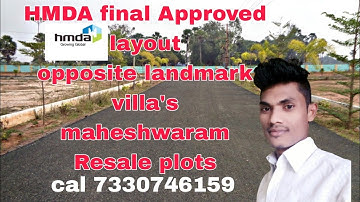 HMDA 0pen plots maheshwaram thukkuguda  mansanpaly landmark villas , srisailam Highway, kadthal