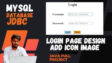 18. Login Page Design | Add Icon image in Java by VIkas Singh in Hindi