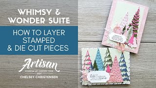 Whimsy & Wonder by Stampin' Up & How to Layer Stamped and Die Cut Pieces Together for Cards & Tags screenshot 5
