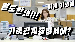 [모아모아] 가족관계증명서에 이것까지 나온다고? 이게 가능하냐고!!!! #가족관계증명서 #시청 #공공기관