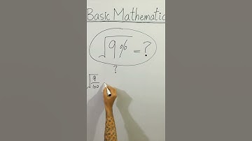 😳 CLEAN BASIC MATHEMATICS √9%=? NO CALCULATORS ALLOWED! #Shorts